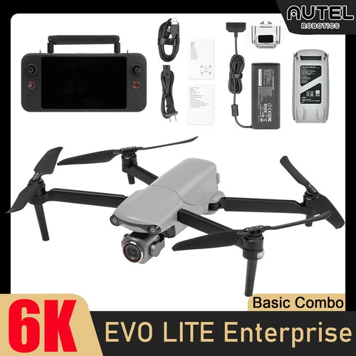 Autel Robotics EVO Lite Enterprise drone with 6K visible-light camera, gray body, 3 rotors
