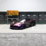CM Model 1/64 Scale Pagani Imola Purple Diecast Car Model Toy Collections NIB Parts
