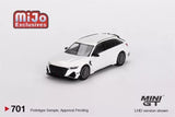 MINI GT 1:64 ABT RS6-R Glacier White Metallic LHD Diecast Model Car Parts