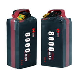 45.6V 8000mAh 8Ah12S High Rate 25C HD UAV POWER Drone Battery Pack Li-Po Manufacture for Fixed-Wind Vtol Multirotor Drone