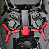 Parrot Bebop Drone2 drone with four red propellers and gray body