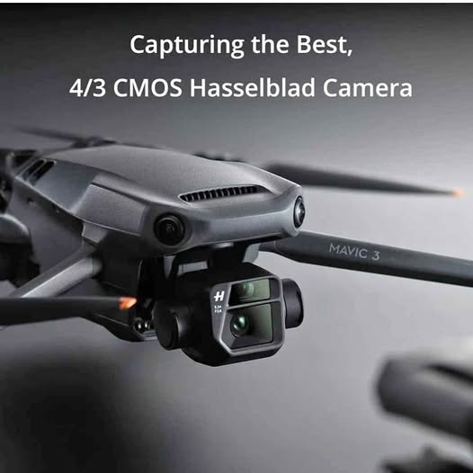 DJI Mavic 3 drone with camera gimbal and front sensors