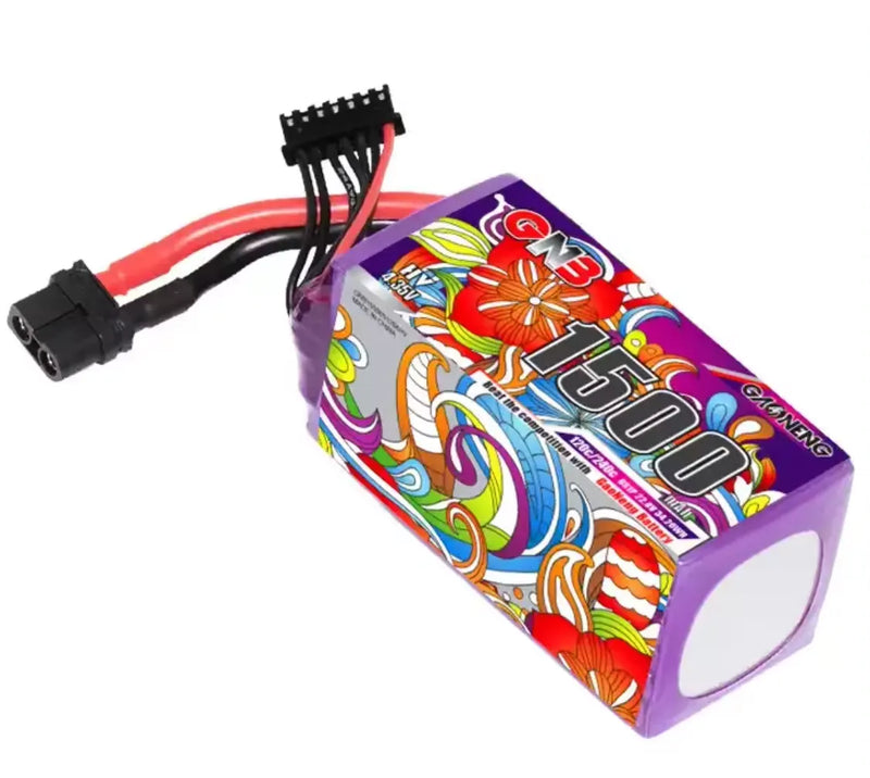 GNB 6S 22.2V 22.8V 1300 1500 1800mAh Brushless HV Lipo Battery XT60 Plug Connector for RC FPV Drone Racing Drone Drone