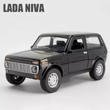New 1:20 Russian LADA NIVA Alloy Diecasts Toy Vehicles Toy Car Model Sound light Parts