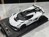 FrontiArt 1/18 Koenigsegg jesko Diecast Model Crystal White Car Toy Gift Display Parts