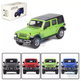1:64 Jeep Wrangler Sahara 2019 Model Car Diecast Vehicle Collection Kids Gift Toy