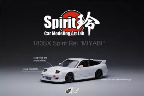 White 1:64 diecast model car with detailed front grille and headlights