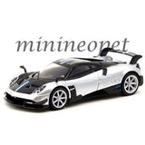 Silver and black diecast sports car model, 1/64 scale