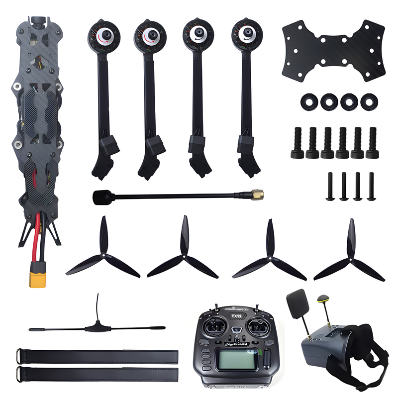 Mark4 FPV Racing Drone Kit with 7 Inch Frames RTF Remote Control Camera 5km Image Transmission FPV Goggles Drone