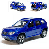 Nissan Terrano Metal Model Diecast Car Scale, Collectible Toy Cars, Blue, 1/36 Toy