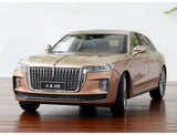 HongQi Red Flag H9 Gold Diecast Car 1/18 Scale Model No Base version Toys Parts