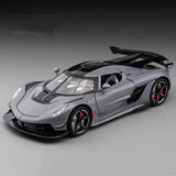 1:24 Jesko Attack Alloy Sports Car Model Diecast Metal Kids Toy Gift Parts