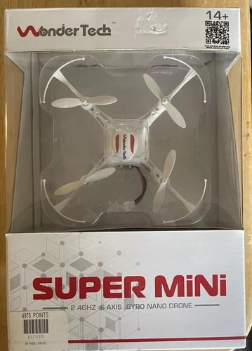 WonderTech super mini 2.4GHz gyro nano drone with four propellers in retail box