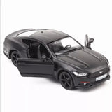 1:36 Ford Mustang Diecast Metal Model Car Toy Vehicle Kids Toys for Boys Black Toy