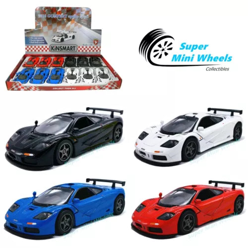 1:36 diecast toy car set, 4 colors: black, white, blue, red, 5 inch