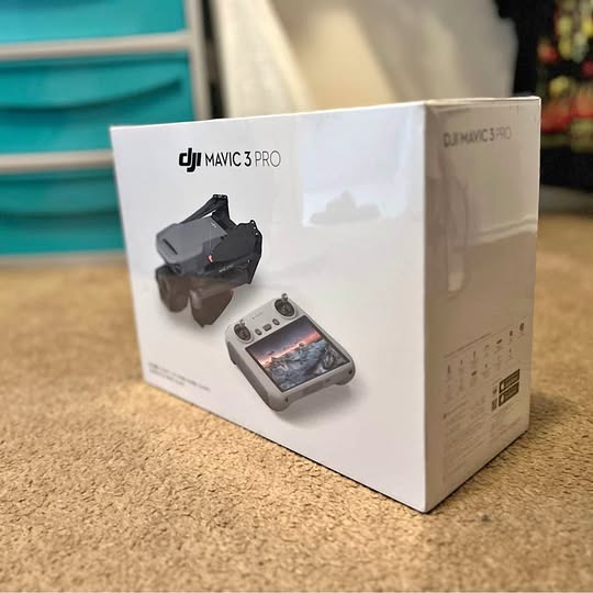 DJI Mavic 3 Pro Fly More Combo box with drone and remote controller art