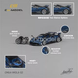 1:64 scale blue Pagani Imola diecast model car with detailed interior and wheels.