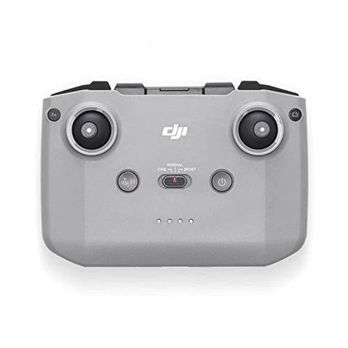 DJI drone remote controller, gray with dual thumb sticks and control buttons