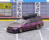 SW 1:64 Scale Purple For GTR R34 Stagea Wagon Roof Box Sports Diecast Car Toy