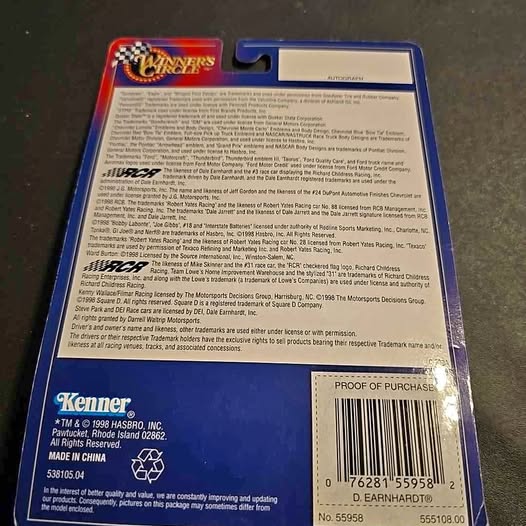 1/64 diecast car in retail box, back panel with barcode and product details
