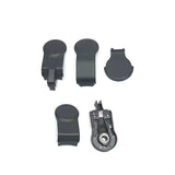 Gimbal cover cap replacement set with dark covers and metal bracket for drone motor arms