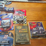 Rusty Wallace diecast car in retail package, black and white race car with No. 2