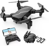 DEERC D20 Mini Drone with 720P HD FPV Camera for Kids 3D Flips Headless Black Drone