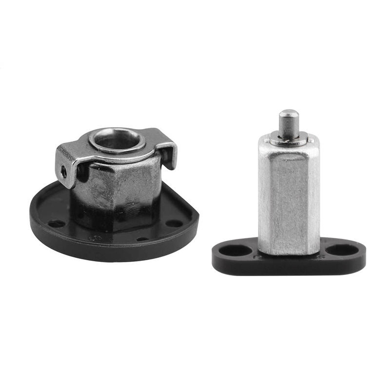 Drone arm axis replacement part: metal shaft with black base plate