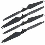 Folding drone propellers with quick-release hubs, black, two-blade set