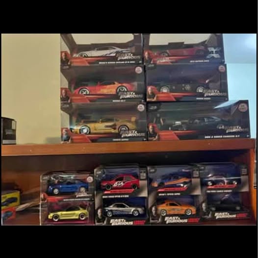Set of Jada diecast cars in retail boxes, assorted colors and designs