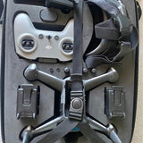 DJI FPV drone and controller in hard case with batteries