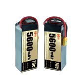 lipo battery 6s HD 70C 6S High Rate 22.2V 5600mAh 5.6Ah Li-Po Fixed-Wind Vtol Multirotor Drone Battery Pack High Lithium Ion Batteries Drone