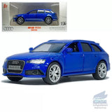 1:36 Audi RS6 Avant Hot Hatch Model Car Diecast Toy Vehicle Collection Gift Blue Toy