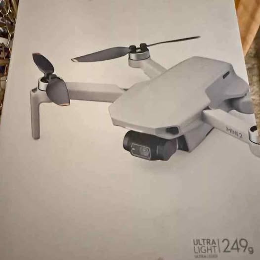 DJI Mini 2 foldable white drone with front camera