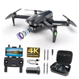 Foldable mini drone with 4K camera, 3-axis gimbal, remote, spare propellers, case