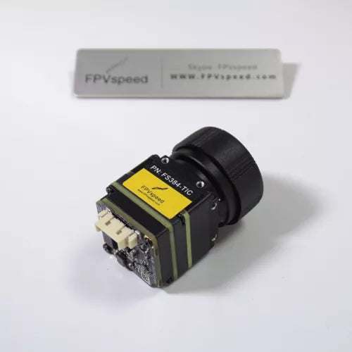 FPVspeed thermal camera module with lens and yellow label