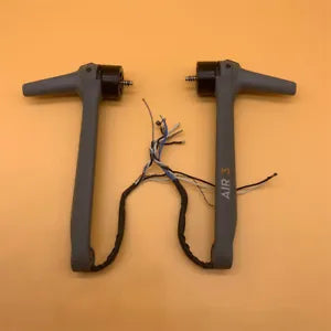 Drone motor arm repair kit, pair of front arms with attached wiring and connectors