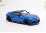 BSC 1/64 Scale Toyota GR Supra A90 Blue Diecast Cat Model Toy Gift Toy