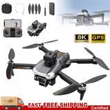 5G 8K WiFi FPV Camera Drone Auto Return EIS Triple Camera 6 Axis Gyro Stable US Drone