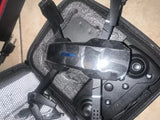 Black RC airplane drone body with control panel screen and front buttons