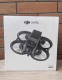 DJI Avata 4K drone on retail box, compact quadcopter with propellers