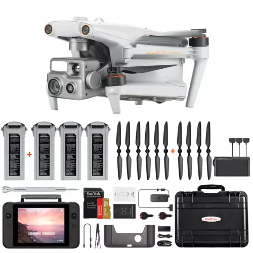 Autel Robotics Evo Max 4T drone kit with smart controller, 4 batteries, spare props