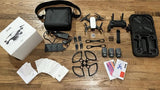 Drone accessory kit with storage case, propellers, batteries and tools