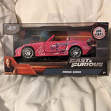 Die-cast Honda S2000 model car in Fast & Furious display box