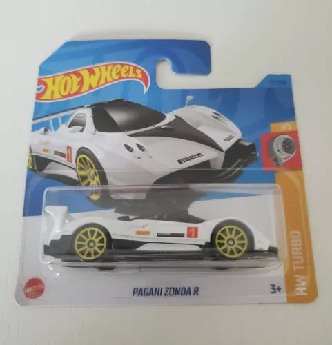 Hot Wheels Pagani Zonda R diecast car model in blister retail box
