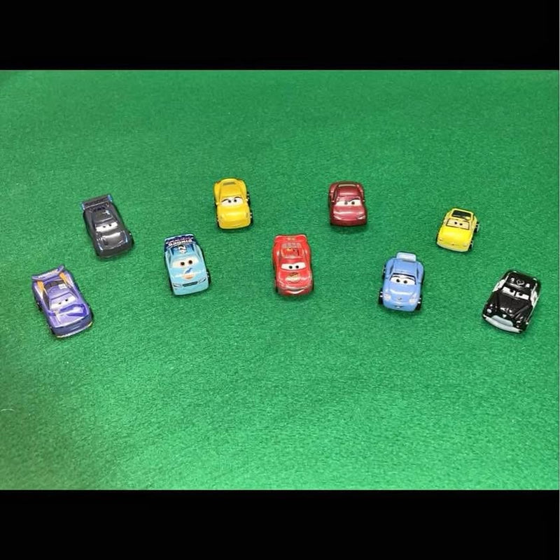 Diecast mini racers car lot, assorted toy race cars