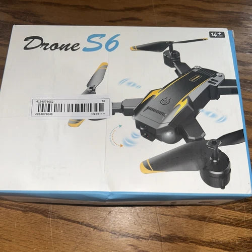 Drone 56 drone retail box with illustrated drone and age rating