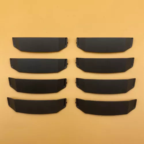 Black protective drone cover case shell pieces, set of six curved panels