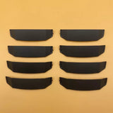 Black protective drone cover case shell pieces, set of six curved panels
