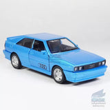 Blue Audi Quattro 1980 diecast model car, 1:36 scale